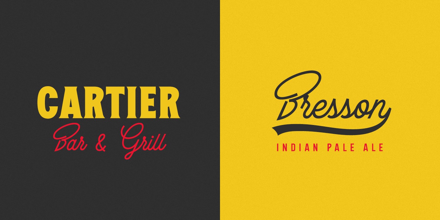Example font The Bystander Collection #4